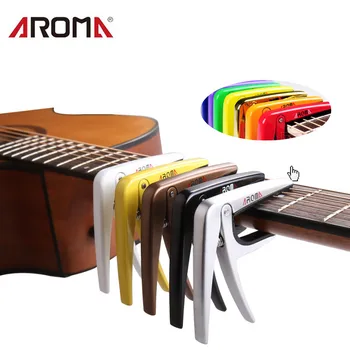 AROMA 1pcs Guitar Alloy Tune Clamp Key Trigger Capo for Acoustic Electric Guitar 12 Colors Tune Clamp Key Trigger Capo AC-01
AROMA 1pcs Guitar Alloy Tune Clamp Key Trigger Capo for Acoustic Electric Guitar 12 Colors Tune Clamp Key Trigger Capo AC-01