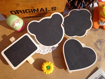 30pcs Bear Cloud Heart Rectangular Wooden Party Blackboard Clip Chalkboard Clip Gift Message Wood Cards Peg Clip for Party Decor
30pcs Bear Cloud Heart Rectangular Wooden Party Blackboard Clip Chalkboard Clip Gift Message Wood Cards Peg Clip for Party Decor