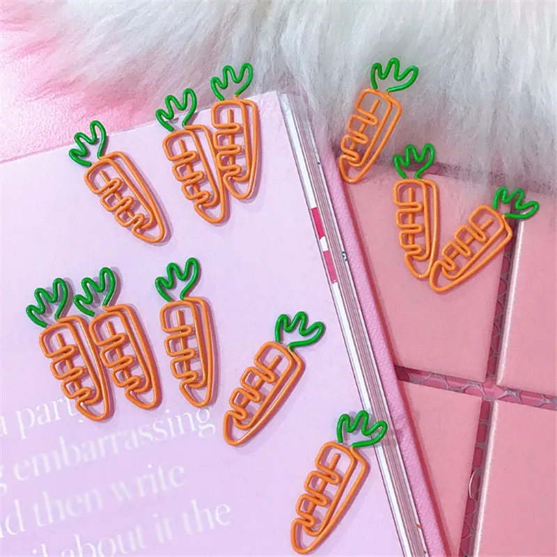 2019 5Pcs/lot Creative Kawaii Carrot Shaped Metal Paper Clip Bookmark Planner Stationery School Office Supplies Notebook Clips
2019 5Pcs/lot Creative Kawaii Carrot Shaped Metal Paper Clip Bookmark Planner Stationery School Office Supplies Notebook Clips