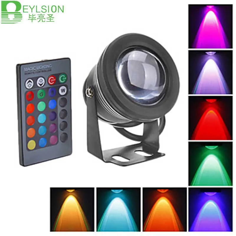 1X 10W IP68 Waterproof LED Flood Light lamp Wash Pool Spot Lamp 12V Outdoor lighting led spotlight floodlight | Лампы и освещение