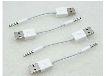 100pcs USB Cable 2.0 Charger SYNC M to M Audio Headphone Jack Adapter Cord 3.5mm White for mp3 mp4 shuffle 3rd 4th 5th
100pcs USB Cable 2.0 Charger SYNC M to M Audio Headphone Jack Adapter Cord 3.5mm White for mp3 mp4 shuffle 3rd 4th 5th