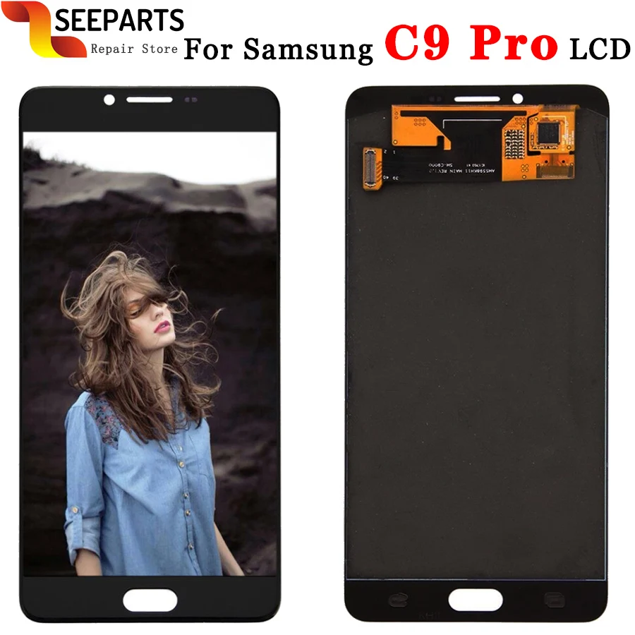 6.0" Tested Good For SAMSUNG GALAXY C9 Pro LCD C9000 Display Touch Screen Digitizer Assembly Replacement For SAMSUNG C9 Pro LCD
6.0" Tested Good For SAMSUNG GALAXY C9 Pro LCD C9000 Display Touch Screen Digitizer Assembly Replacement For SAMSUNG C9 Pro LCD