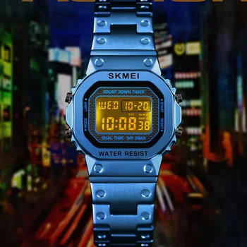 LED Digital Sports Watches Women Stainless Steel Military Waterproof Girls Ladies Wristwatches relogio feminino SKMEI
LED Digital Sports Watches Women Stainless Steel Military Waterproof Girls Ladies Wristwatches relogio feminino SKMEI