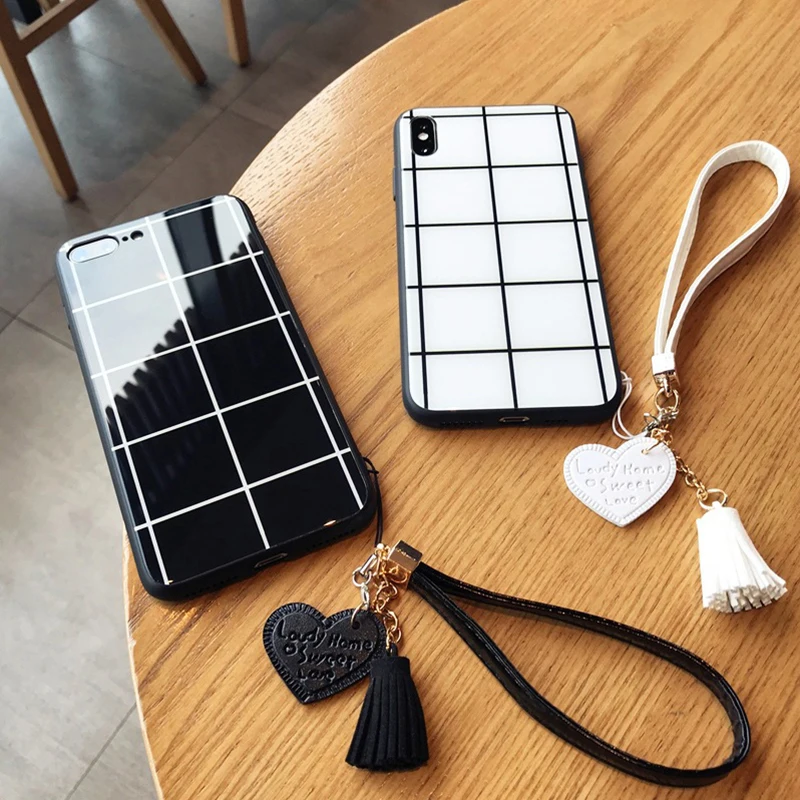 SERVO Tempered Glass phone Cases Tassel Lanyard cat Back Cover for iphone x xs 8 7 6s 8plus xs max case luxury glass cover
SERVO Tempered Glass phone Cases Tassel Lanyard cat Back Cover for iphone x xs 8 7 6s 8plus xs max case luxury glass cover