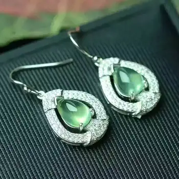 Fidelity natural 8*10mm prehnite drop earrings s925 silver water drop fine jewelry for party Natural green gemstone women
Fidelity natural 8*10mm prehnite drop earrings s925 silver water drop fine jewelry for party Natural green gemstone women