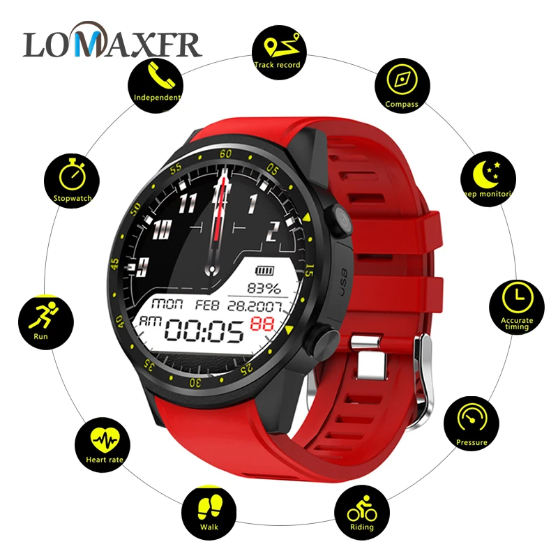 GPS Smart Watch Men Bluetooth Sport Smartwatch Camera Heart Rate Monitor with SIM Card Camera Wristwatch for Android IOS Phone
GPS Smart Watch Men Bluetooth Sport Smartwatch Camera Heart Rate Monitor with SIM Card Camera Wristwatch for Android IOS Phone