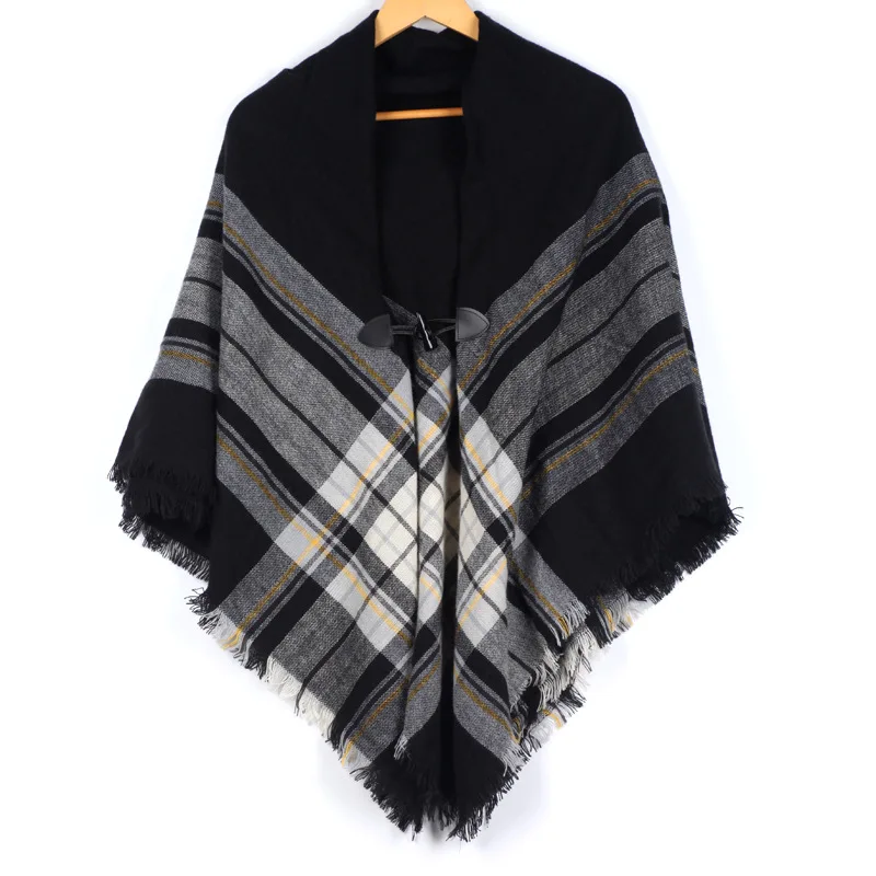 New Design Winter Wrap Pashmina For Women Scarf Luxury Brand Triangle Plaid Warm Cashmere Scarves Shawls Wraps With Button
New Design Winter Wrap Pashmina For Women Scarf Luxury Brand Triangle Plaid Warm Cashmere Scarves Shawls Wraps With Button