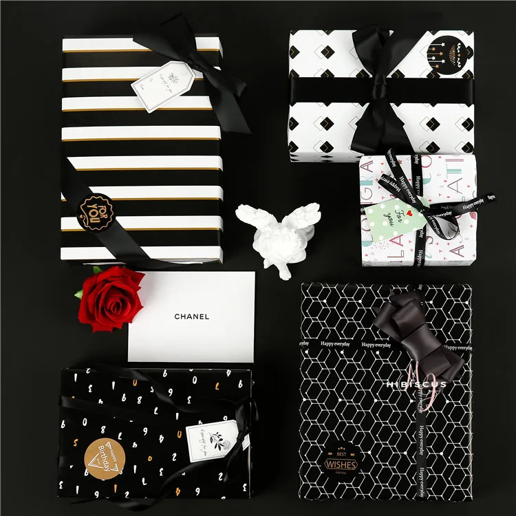 

5 шт., геометрическая форма, подарочная упаковочная бумага, Упаковка цветов, цветочный букет, украшение, модная Подарочная коробка, упаковочная бумага
