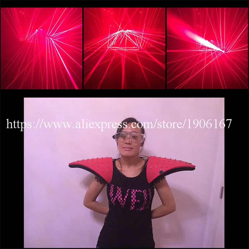 Hot Sale Laserman Costumes Shoulder DJ Red Laser Robot Suit Vest Luminous Waistcoat With 92Pcs lasers For Laser Show
Hot Sale Laserman Costumes Shoulder DJ Red Laser Robot Suit Vest Luminous Waistcoat With 92Pcs lasers For Laser Show