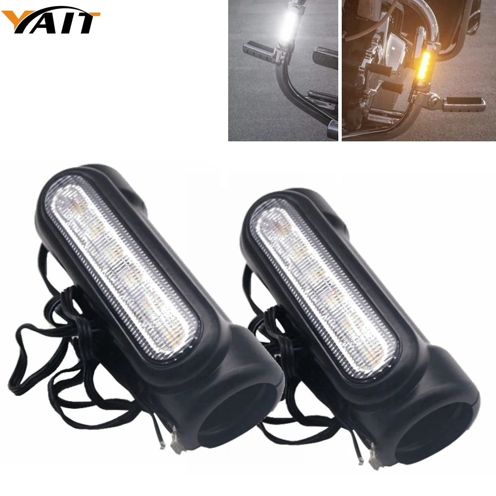 YAIT For Touring Models 1 Pair Motorcycle Highway Bar Switchback Driving Turn Signal Light LED For Crash Bars
YAIT For Touring Models 1 Pair Motorcycle Highway Bar Switchback Driving Turn Signal Light LED For Crash Bars