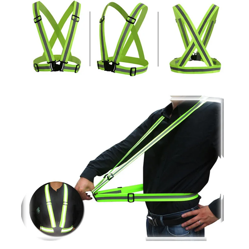 Adjustable Safety Vest Reflective Security High Visibility Strips Reflective Vest For Construction Traffic Running Cycling Wear
Adjustable Safety Vest Reflective Security High Visibility Strips Reflective Vest For Construction Traffic Running Cycling Wear