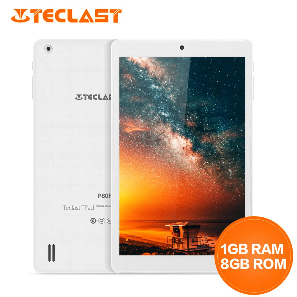 

New Teclast P80H 8.0 inch 4G Tablet PC Android 7.0 MTK8163 1.3GHz Quad Core CPU 1GB RAM 16GB ROM 2.0MP Camera 1280 x 800 HDMI