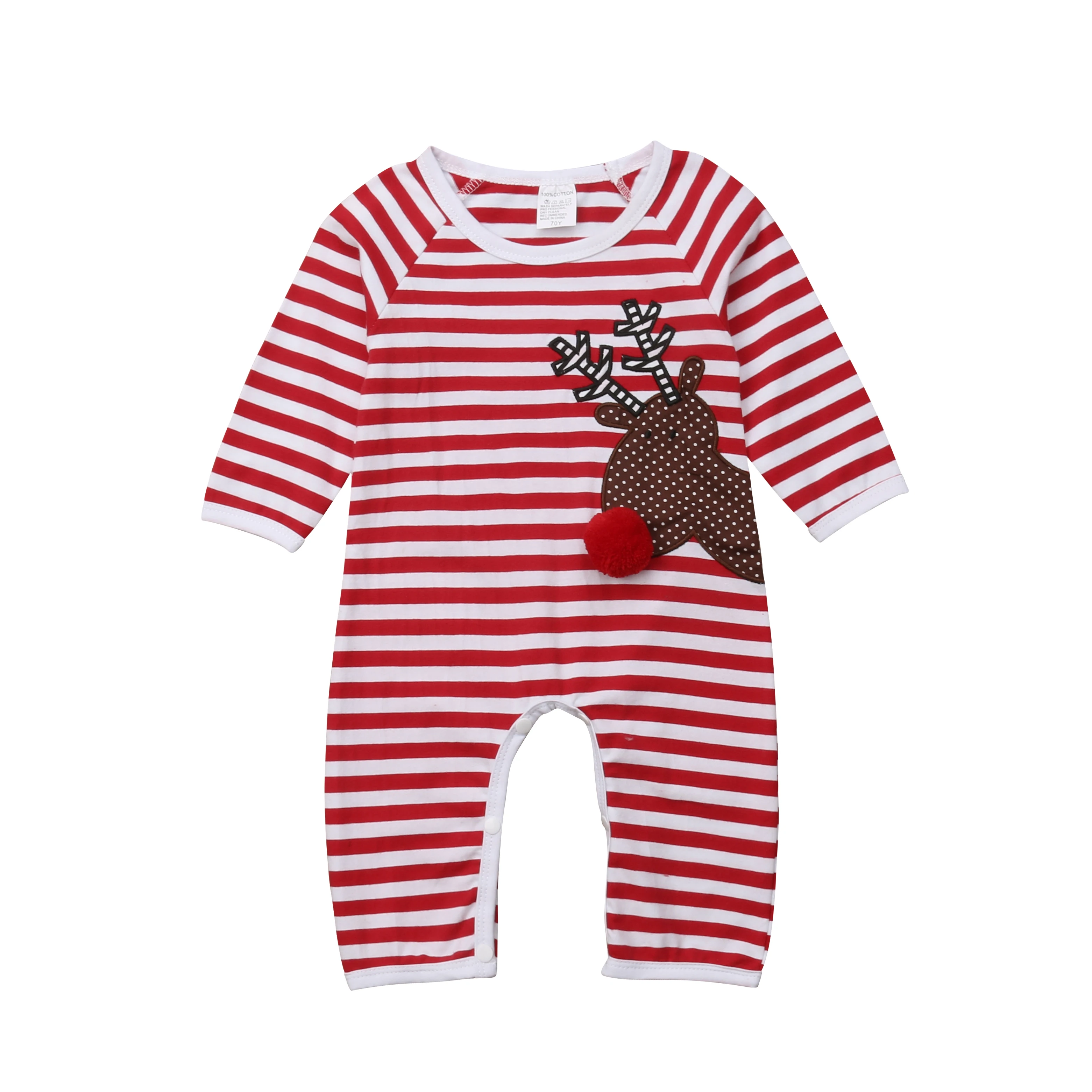 Christmas Newborn Infant Baby Boy Girl Long Sleeve Elk Striped Romper Jumpsuit Playsuit Outfits Xmas Baby Clothes
Christmas Newborn Infant Baby Boy Girl Long Sleeve Elk Striped Romper Jumpsuit Playsuit Outfits Xmas Baby Clothes
