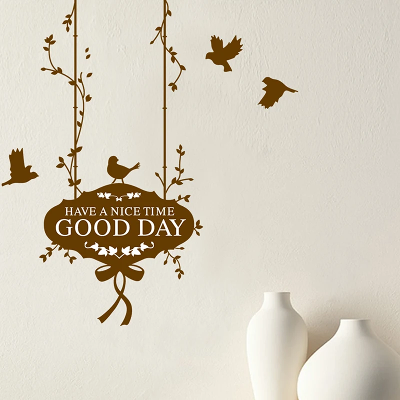 Image Good day with bedroom wall stickers affixed to the doors of the store door door stickers TV wall sofa wall decoration stickers