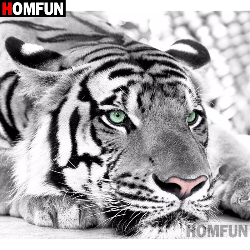 HOMFUN 5D DIY Diamond Painting Full Square/Round Drill "Animal tiger" 3D Embroidery Cross Stitch gift Home Decor A02122
HOMFUN 5D DIY Diamond Painting Full Square/Round Drill "Animal tiger" 3D Embroidery Cross Stitch gift Home Decor A02122
