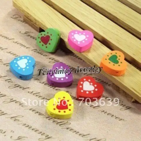 Wholesale 200pcs/Lot 17mm Heart Shape Wood Beads For Kid's Jewelry DIY Free Shipping
Wholesale 200pcs/Lot 17mm Heart Shape Wood Beads For Kid's Jewelry DIY Free Shipping