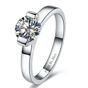 Test Positive Ring Prongs 1CT Solitaire Ring Engagement Moissanite Diamond Jewelry Sterling Silver Brand Ring PT950 Stamped
Test Positive Ring Prongs 1CT Solitaire Ring Engagement Moissanite Diamond Jewelry Sterling Silver Brand Ring PT950 Stamped