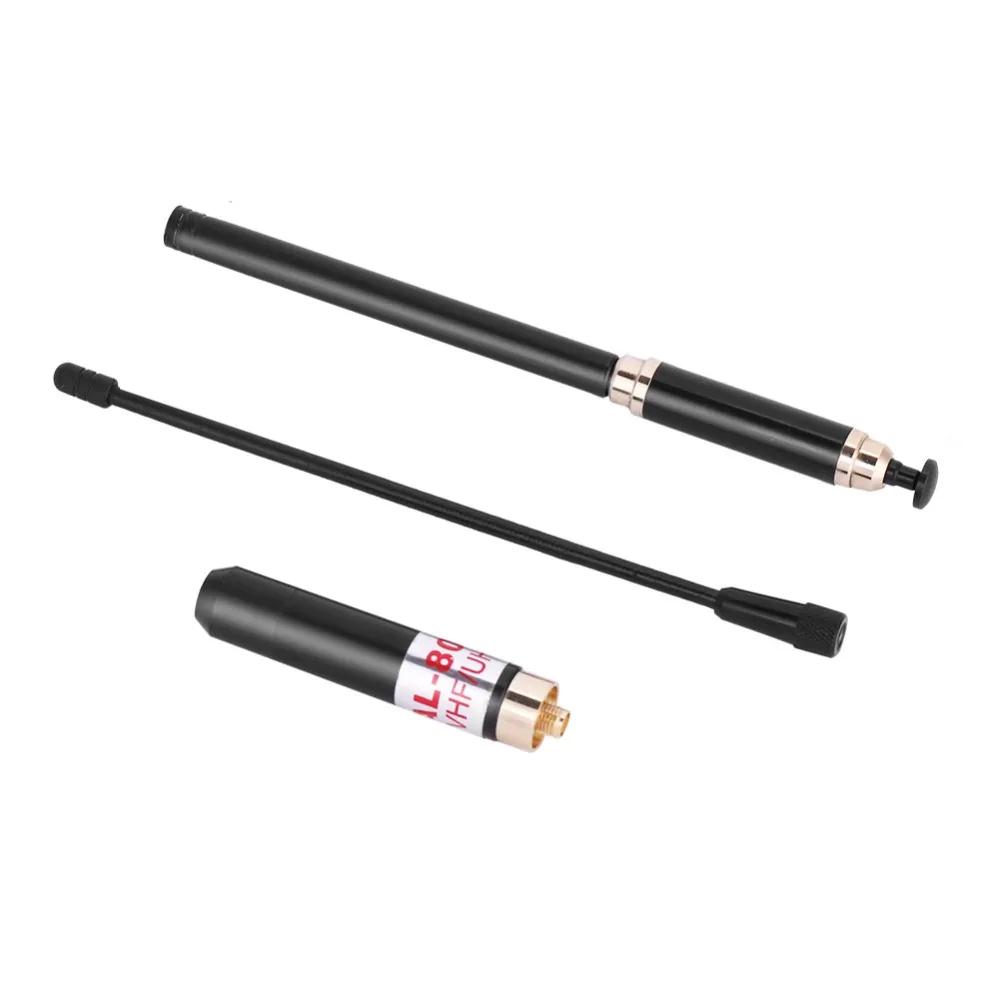 SOONHUA Portable UHF VHF High Gain Antenna 144 430MHz Telescopic Pull Rod SMA Female Head Antenna With Inductive Oscillator
SOONHUA Portable UHF VHF High Gain Antenna 144 430MHz Telescopic Pull Rod SMA Female Head Antenna With Inductive Oscillator