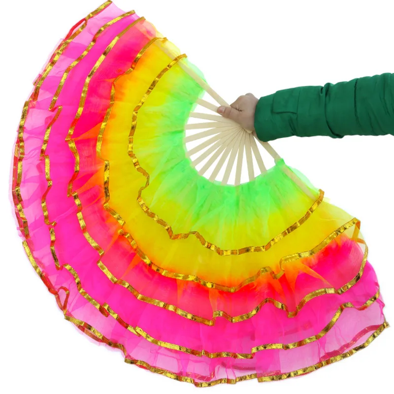 Chinese Style Christian Dance Fan Five Layers of Yarn Hand Folding Fan Wedding Home Decoration Art Crafts Gift
Chinese Style Christian Dance Fan Five Layers of Yarn Hand Folding Fan Wedding Home Decoration Art Crafts Gift