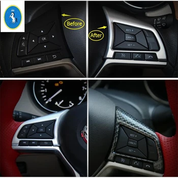 Yimaautotrims Steering Wheel Decoration Button Cover Trim 2 Pcs Matte Carbon Fiber Color Fit For Nissan Teana / Altima 2019 2020
Yimaautotrims Steering Wheel Decoration Button Cover Trim 2 Pcs Matte Carbon Fiber Color Fit For Nissan Teana / Altima 2019 2020
