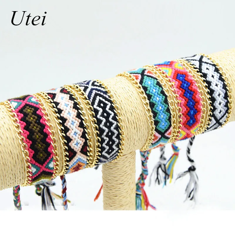 Utei 6 Styles Mixed Amazing Handmade Woven Rope String Hippy Boho Embroidery Cotton Friendship Bracelets Winter Bracelet
Utei 6 Styles Mixed Amazing Handmade Woven Rope String Hippy Boho Embroidery Cotton Friendship Bracelets Winter Bracelet