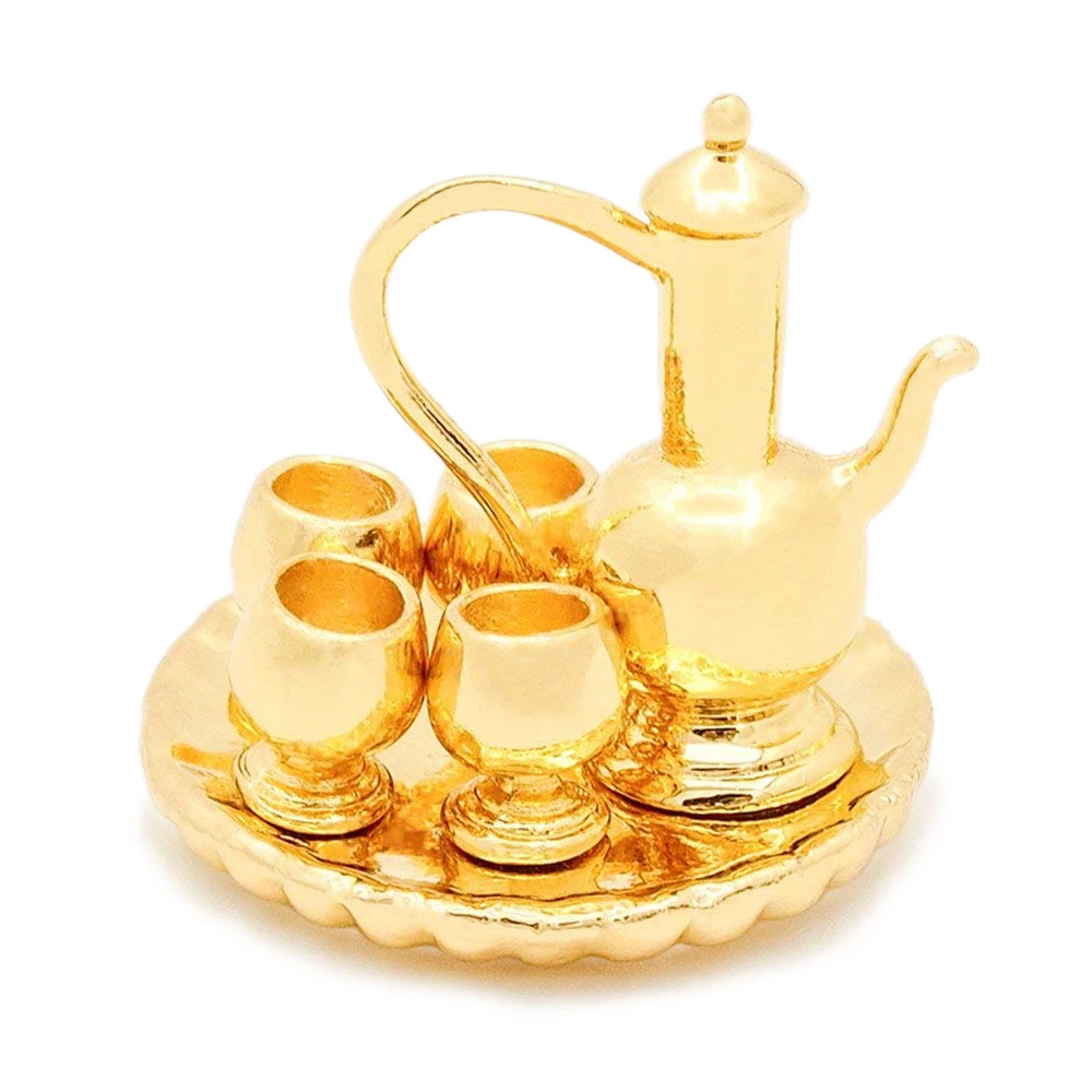 Odoria 1:12 Miniature Arabic Pitcher Vintage Metal with 4 Goblets & Tray Set Tableware Dollhouse
Odoria 1:12 Miniature Arabic Pitcher Vintage Metal with 4 Goblets & Tray Set Tableware Dollhouse