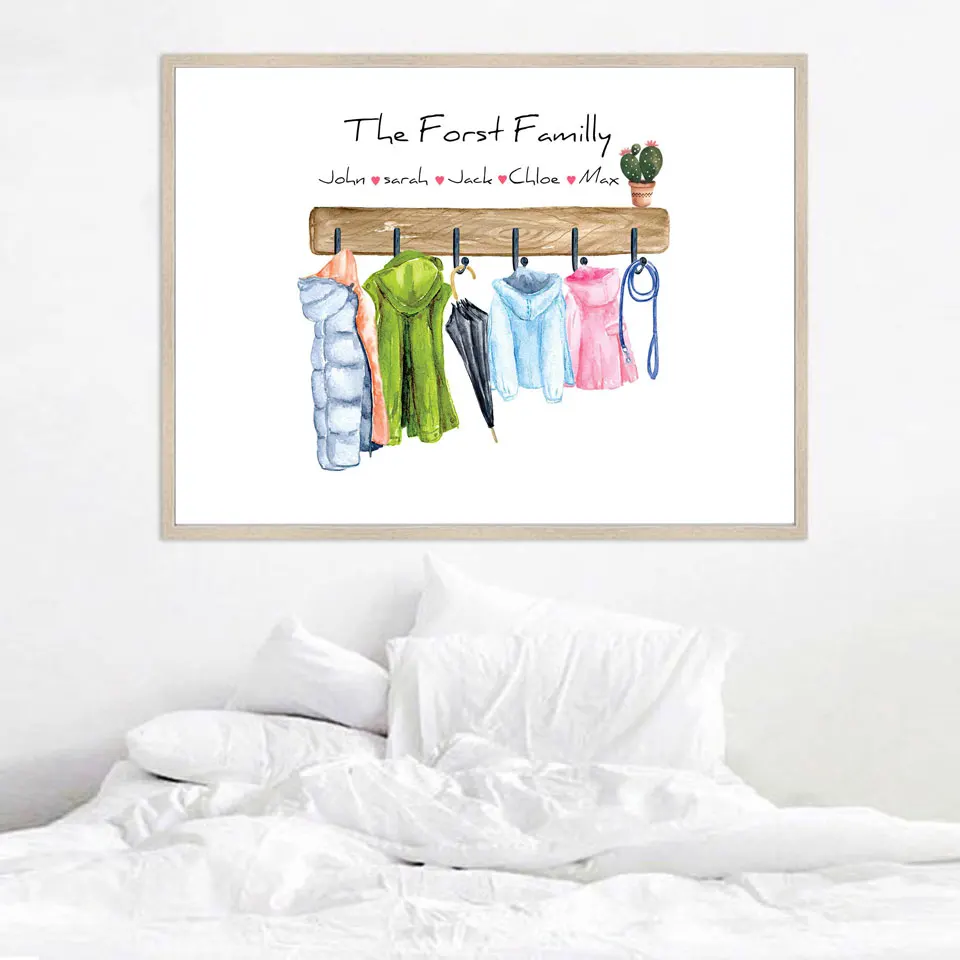 Custom Family Print Gift Personalised Poster Coats Wall Art Canvas Painting Warm Overcoat Wall Pictures For Living Room Decor
Custom Family Print Gift Personalised Poster Coats Wall Art Canvas Painting Warm Overcoat Wall Pictures For Living Room Decor