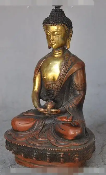 S02578 8"tibet buddhism Bronze copper gilt sakyamuni Shakyamuni Medicine Buddha statue
S02578 8"tibet buddhism Bronze copper gilt sakyamuni Shakyamuni Medicine Buddha statue