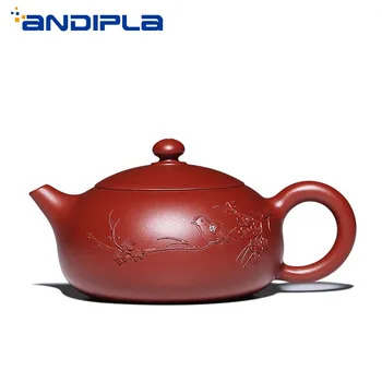 140cc Authentic Yixing Teapot Plum Xi Shi Pot Master Handmade Chinese Healthy Zisha Kung Fu Tea Set Purple Clay Kettle Teaware
140cc Authentic Yixing Teapot Plum Xi Shi Pot Master Handmade Chinese Healthy Zisha Kung Fu Tea Set Purple Clay Kettle Teaware