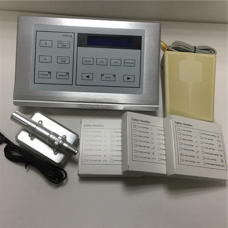 Electric Digital Tattoo Machines Permanent Makeup Pens kit For Eyebrows Lips Body Tattoo Cosmetic Kits Make Up Cartridge Needles
Electric Digital Tattoo Machines Permanent Makeup Pens kit For Eyebrows Lips Body Tattoo Cosmetic Kits Make Up Cartridge Needles