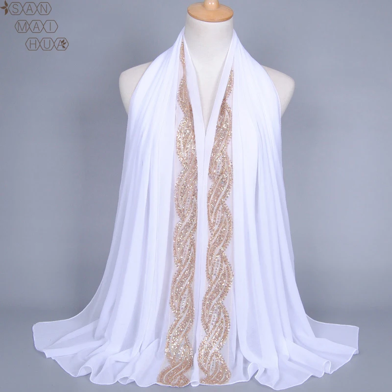 80*170cm malaysia women muslim chiffon hijab scarf with diamonds femme musulman glitter headscarf islamic hijab shawls wraps
80*170cm malaysia women muslim chiffon hijab scarf with diamonds femme musulman glitter headscarf islamic hijab shawls wraps
