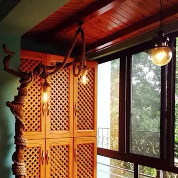 AsyPets Vintage Hemp Rope Ceiling Chandelier Creative Pendant Lamp Hanging Lights for Living Room Bar Public Places Decor
AsyPets Vintage Hemp Rope Ceiling Chandelier Creative Pendant Lamp Hanging Lights for Living Room Bar Public Places Decor