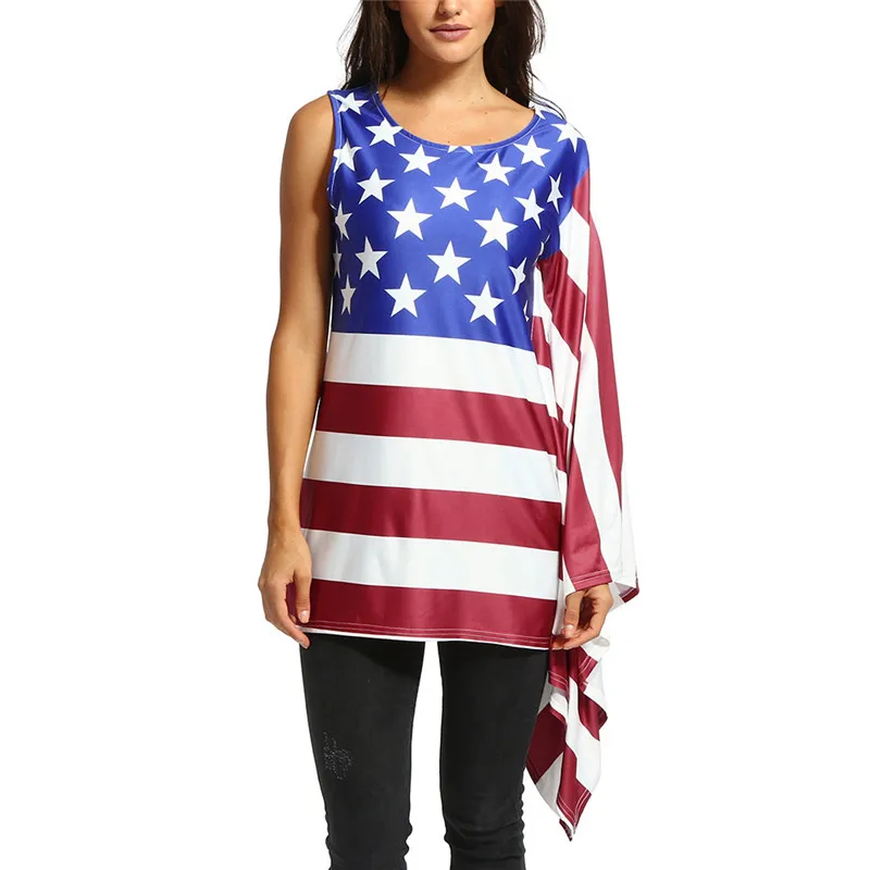 Womail Female Summer Shirt Fashion Women Plus Size American Flag Print Ruffles Bowknot Patriotic T-Shirts Drop Shipping 1.MAY.29
Womail Female Summer Shirt Fashion Women Plus Size American Flag Print Ruffles Bowknot Patriotic T-Shirts Drop Shipping 1.MAY.29