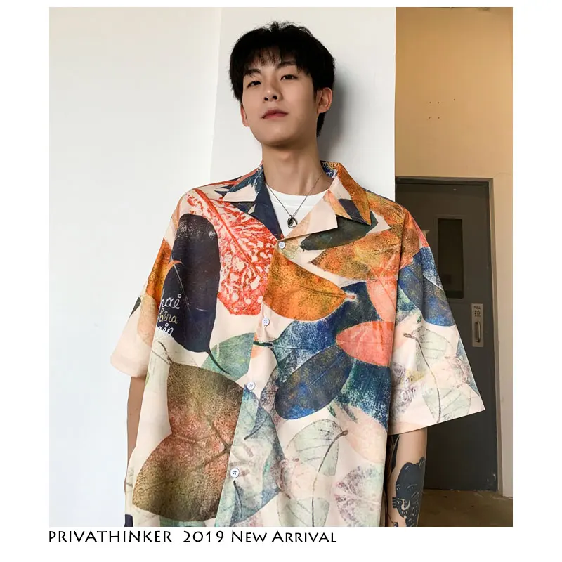 Privathinker Men Harajuku Shirt 2019 Mens Fashions Vintage Streetwear Shirt Casual Male Button Shirt Regular Fit Short Sleeve
Privathinker Men Harajuku Shirt 2019 Mens Fashions Vintage Streetwear Shirt Casual Male Button Shirt Regular Fit Short Sleeve