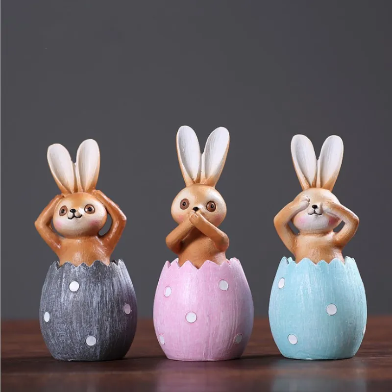 Creative Resin Craft Mocha Rabbit Home Decoration Series Color Eggshell Mocha Rabbit Three Rabbits Nordic Ornaments
Creative Resin Craft Mocha Rabbit Home Decoration Series Color Eggshell Mocha Rabbit Three Rabbits Nordic Ornaments