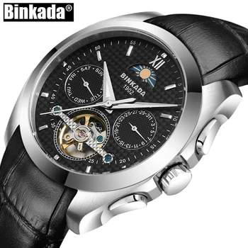 Sapphire Skeleton New Men's Watches Auto Mechanical Luxury Fashion Brand BINKADA Automatic Tourbillon Casual Watches
Sapphire Skeleton New Men's Watches Auto Mechanical Luxury Fashion Brand BINKADA Automatic Tourbillon Casual Watches