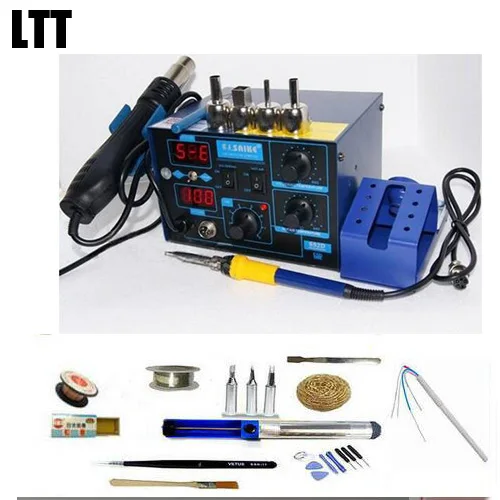 New Saike 952D 2 in 1 Rework Station Hot Air Gun Soldering Station 760W 220V
New Saike 952D 2 in 1 Rework Station Hot Air Gun Soldering Station 760W 220V