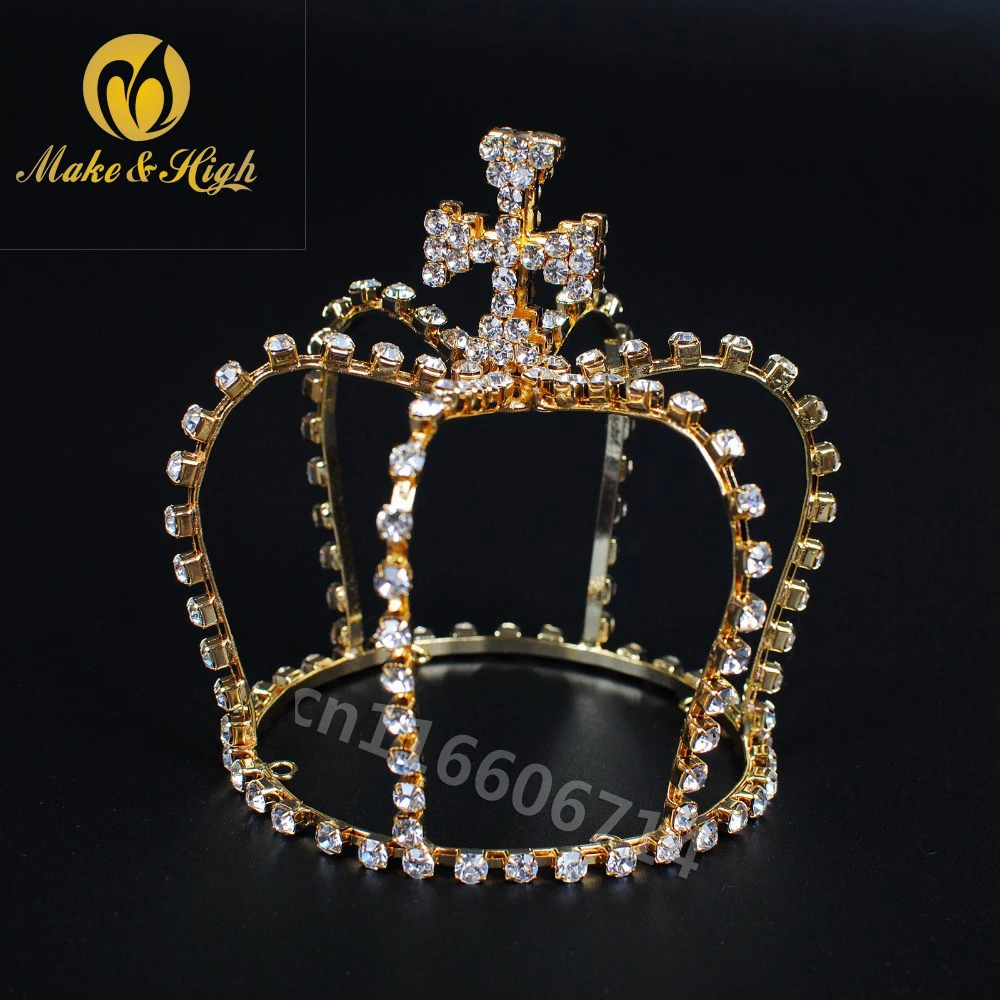 Women Mini Cross Crown Wedding Bridal Crowns Royal Queen Crystal Rhinestones Tiara party Hair Accessories Diadem Gold/Silver
Women Mini Cross Crown Wedding Bridal Crowns Royal Queen Crystal Rhinestones Tiara party Hair Accessories Diadem Gold/Silver