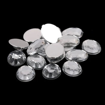 Clear Color Oval Flat Faceted Flatback Acrylic Rhinestones Shiny Craft Art Big Gems DIY Nails Art Phone Cases Garments Supplies
Clear Color Oval Flat Faceted Flatback Acrylic Rhinestones Shiny Craft Art Big Gems DIY Nails Art Phone Cases Garments Supplies