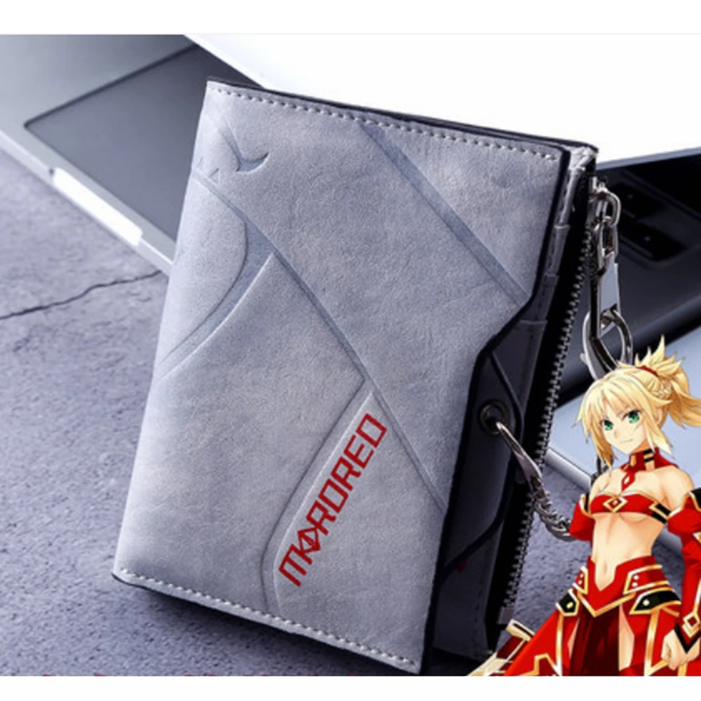 Anime JK Fate/Apocrypha Saber Mordred Cosplay Short Wallet Card Coin Chain Zipper Bag Waterproof Casual Fashion Purse Gift
Anime JK Fate/Apocrypha Saber Mordred Cosplay Short Wallet Card Coin Chain Zipper Bag Waterproof Casual Fashion Purse Gift