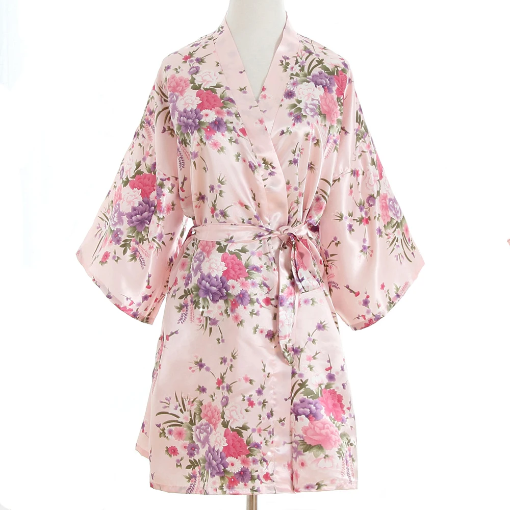 Sexy Pink Plus Size Brides Wedding Robe Dress Women's Elegant Print Satin Nightwear Flowers Kimono Bathrobe Gown Pajamas G09
Sexy Pink Plus Size Brides Wedding Robe Dress Women's Elegant Print Satin Nightwear Flowers Kimono Bathrobe Gown Pajamas G09