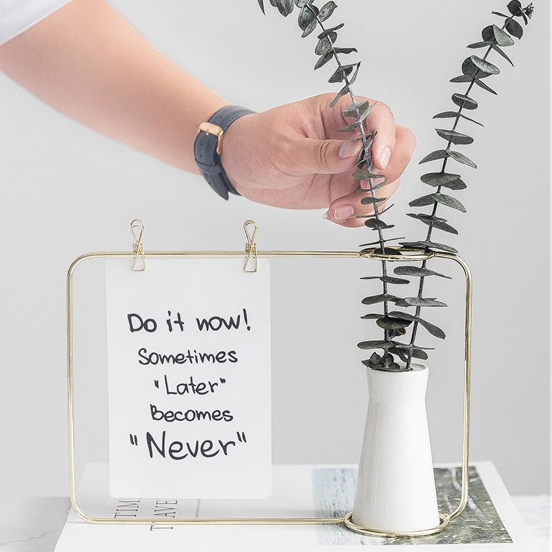 Ceramic Flower Vase Golden Black Metal Stand Decorative Flower Plant Pot Photo Frame Postcard Clip Holder Home Table Decoration
Ceramic Flower Vase Golden Black Metal Stand Decorative Flower Plant Pot Photo Frame Postcard Clip Holder Home Table Decoration