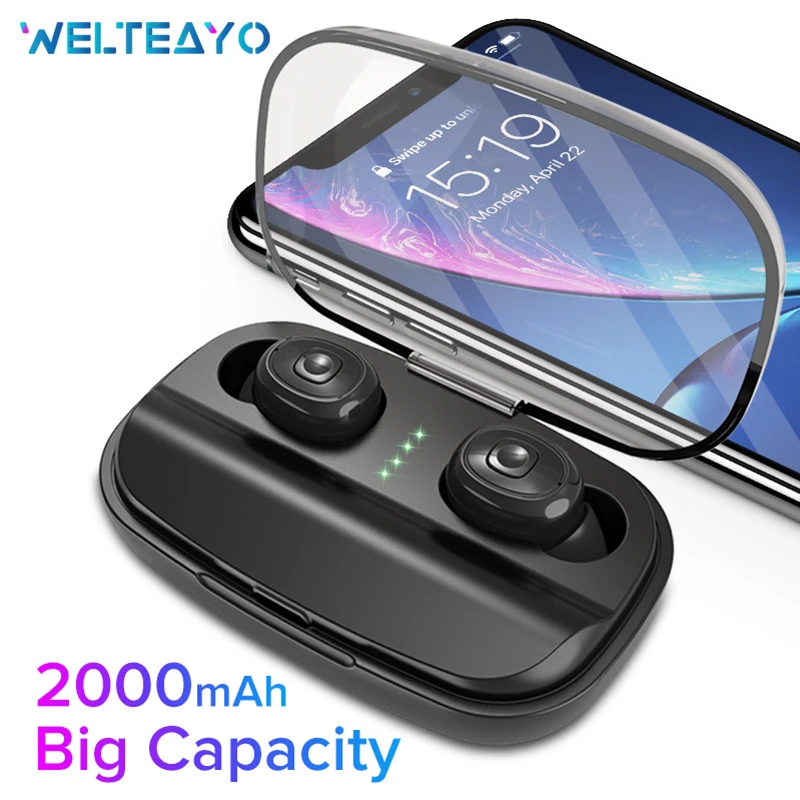 TWS Wireless Headset Bluetooth 5.0 Headphone Stereo Wireless Earphone Bluetooth Mini Earbuds Built-in Mic With Charging Box
TWS Wireless Headset Bluetooth 5.0 Headphone Stereo Wireless Earphone Bluetooth Mini Earbuds Built-in Mic With Charging Box