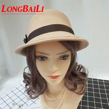 Winter Casual Wool Felt Bucket Hats For Women Chapeu Fedoras Female Cloche Church Hats SDDW002
Winter Casual Wool Felt Bucket Hats For Women Chapeu Fedoras Female Cloche Church Hats SDDW002