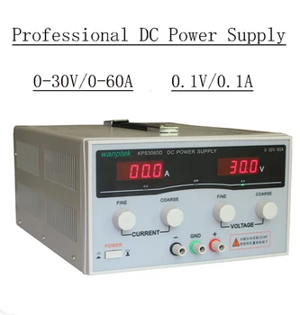 New KPS3060D High precision High Power Adjustable LED Dual Display Switching DC power supply 220V EU 30V/60A
New KPS3060D High precision High Power Adjustable LED Dual Display Switching DC power supply 220V EU 30V/60A