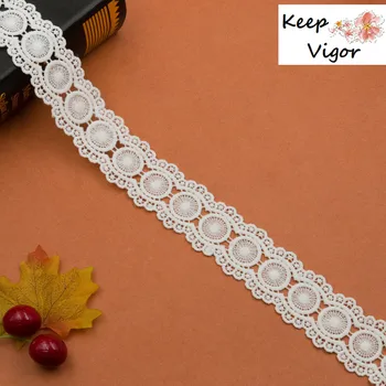 (15 yards/lot)width:4.2cm embroidery lace decoration ribbon DIY webbing garment sewing accessories material wedding party 
(15 yards/lot)width:4.2cm embroidery lace decoration ribbon DIY webbing garment sewing accessories material wedding party