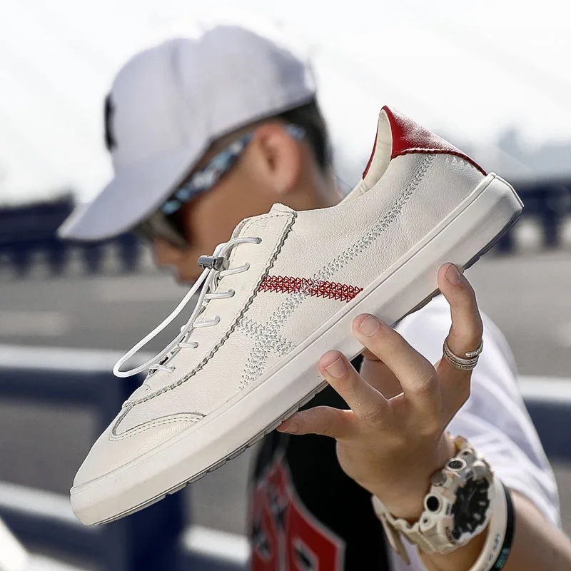 Summer Fashion Sneakers Breathable Causal Shoes Men Lace-Up Genuine Leather Men Shoes Moccasins Zapatillas Hombres C4 
Summer Fashion Sneakers Breathable Causal Shoes Men Lace-Up Genuine Leather Men Shoes Moccasins Zapatillas Hombres C4