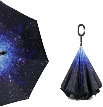 Reverse Umbrellas Folding Double Layer Inverted C Hand Holder Stand Rain Windproof Rolling Over Umbrella For Women
Reverse Umbrellas Folding Double Layer Inverted C Hand Holder Stand Rain Windproof Rolling Over Umbrella For Women