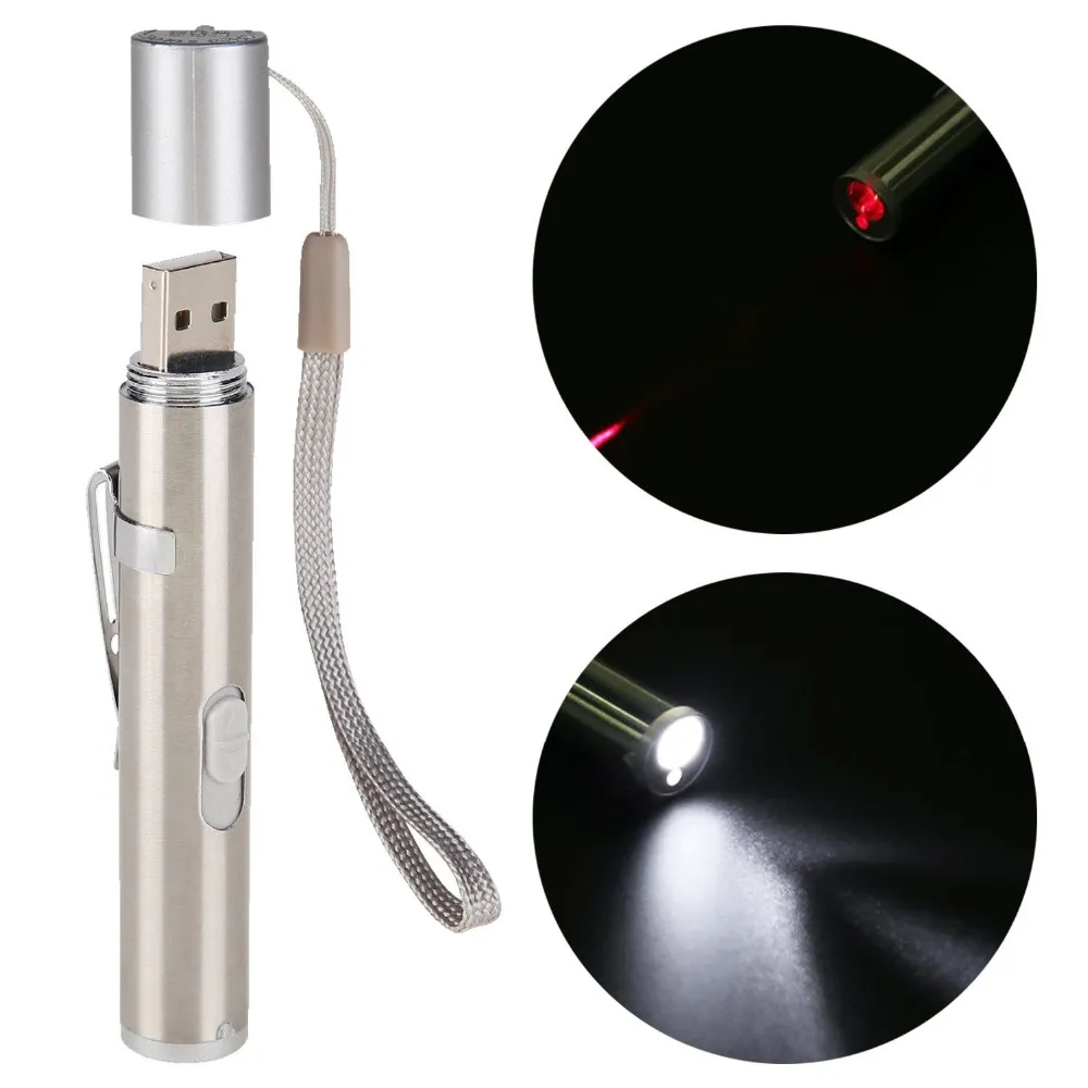 

2 Inch Mini Red Laser Pointer Pen LED Flashlight 3 Inch Show Funny Pet Stick Children Cat Toy Money Detector Pen Torch