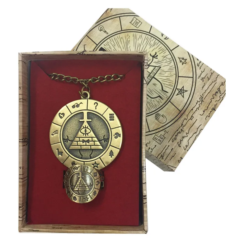 2 pcs/lot Gravity Falls Bill Cipher Necklace Ring set in Bill paper Box Cosplay Collection Otaku Gifts custume accessories
2 pcs/lot Gravity Falls Bill Cipher Necklace Ring set in Bill paper Box Cosplay Collection Otaku Gifts custume accessories
